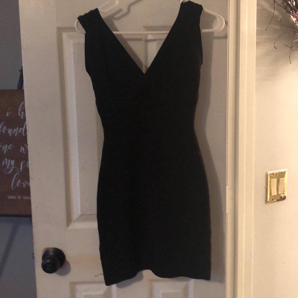 Herve Leger Bandage Mini Dress Black